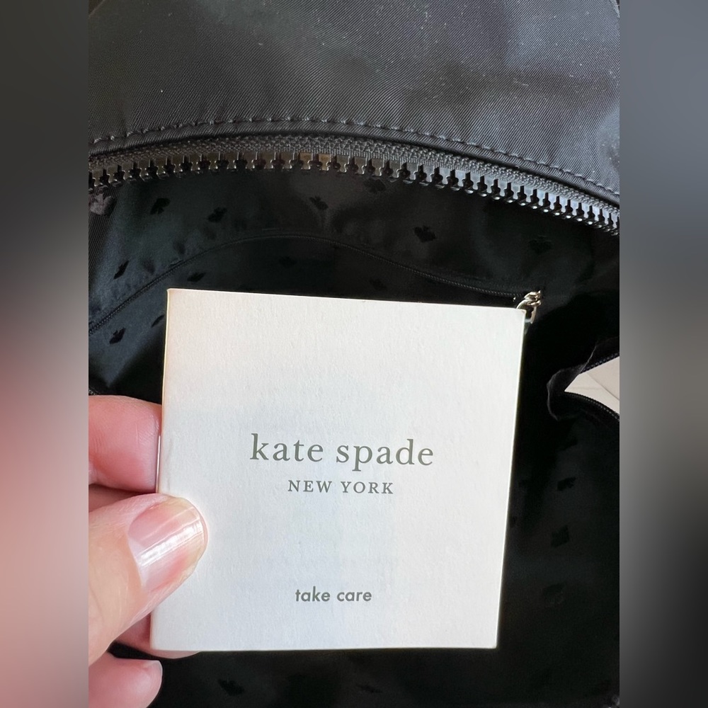 Kate Spade Karissa Black Medium Nylon Backpack - Picture 9 of 14